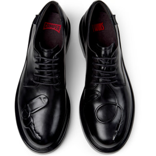 Zapatos de cordones - CAMPER Dean Twins - Negro - Cuero liso