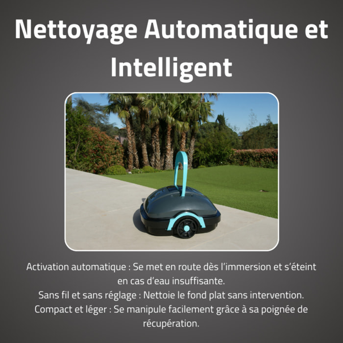 Bestway Robot piscine sans fil Platy nettoyage fond plat 18 m² max