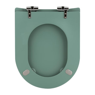 Abattant wood slim déclipsable uni - Multicolore