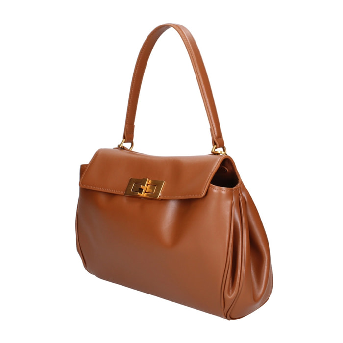 Borsa a mano da donna Made in Italy - Modello Padova - 100% pelle - 28.0 x 19.0 x 8.0 cm