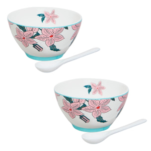 Set 2 pezzi Alice con coppetta e cucchiaio