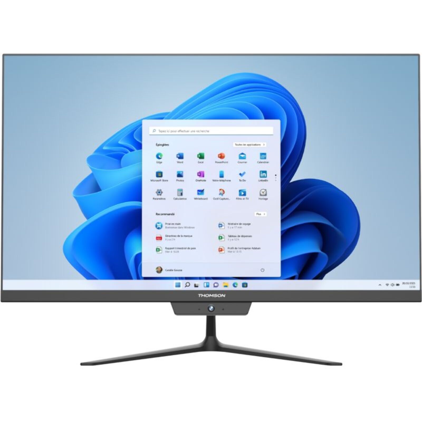 Ordinateur tout-en-un THOMSON A27I51216BK512C 27" Intel Core i5-12450H 16 Go RAM LPDDR4 SSD 512 Go