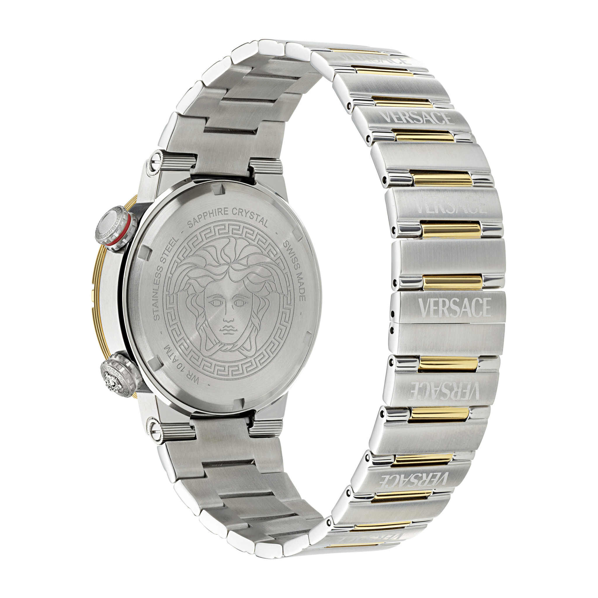 Versace Reloj Analógico De Cuarzo Greca Logo Diver (Wc-8G)