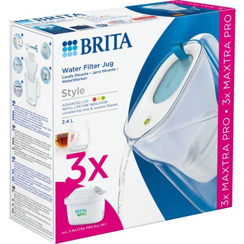Brita - Carafe filtrante BRITA style bleu