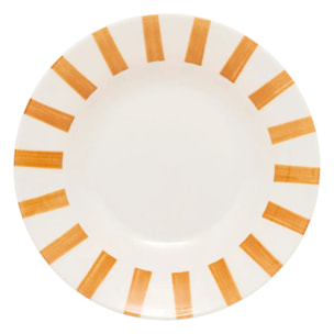 Lot de 6 assiettes creuse Cheri jaune D20,2xH4cm