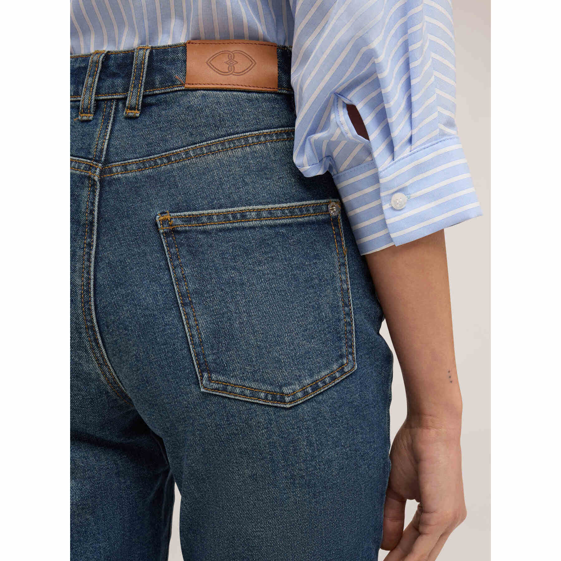 Motivi - Jeans MUM fit Elsa - Blu