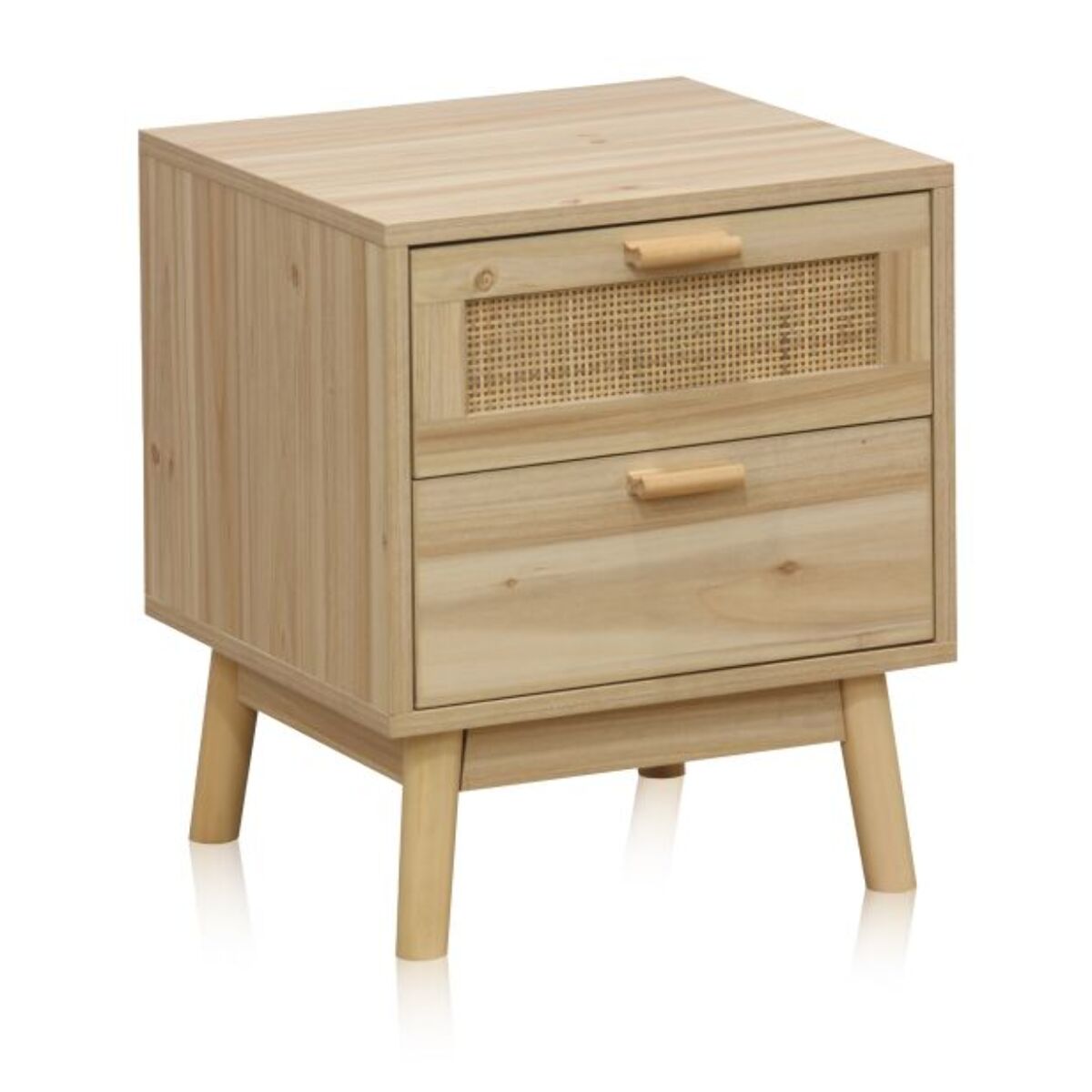 Mesita de noche Debra Pino - Rattan