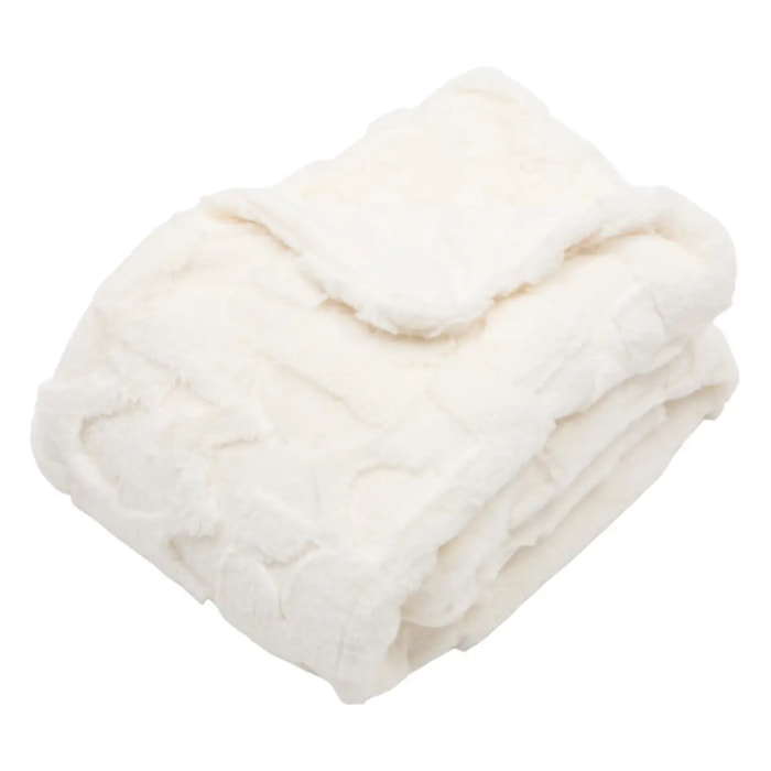 Plaid Nalia 120x160cm blanc