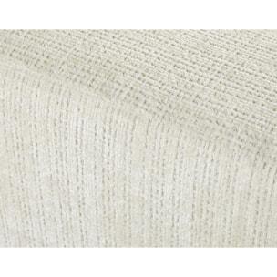 Miro - canapé panoramique en U 7 places - convertible avec coffre - en velours texturé - Beige