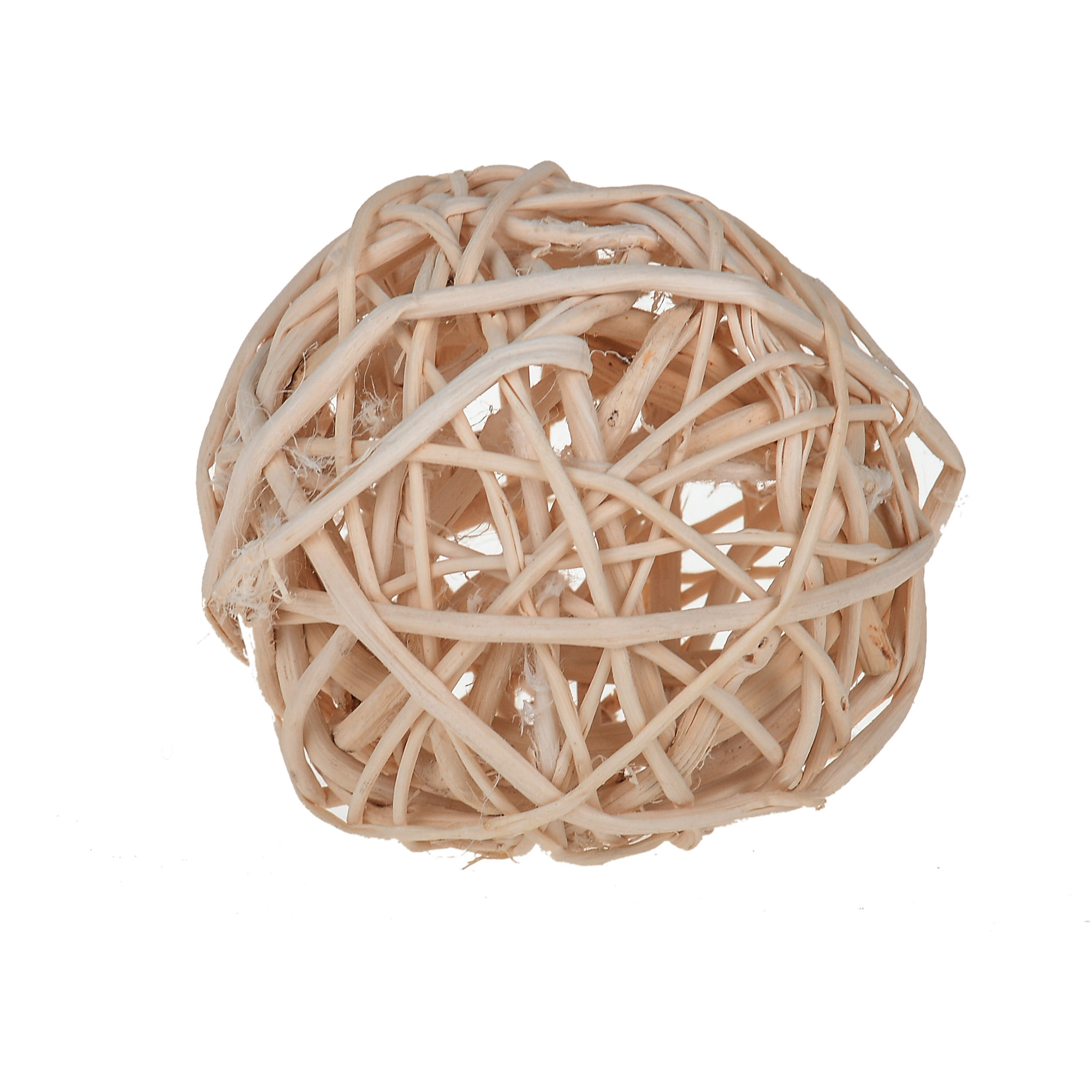 Sfera Intrecciata Di Rattan, 6 Pezzi, Colorate. Larghezza 8 Cm - Pezzi 6 - 8X8X8cm - Colore: Bianco - Bianchi Dino - Articoli Intrecciati, Scopine