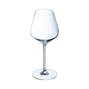 6 verres à vin rouge 47cl Ultime - Cristal d'Arques - Verre ultra transparent moderne