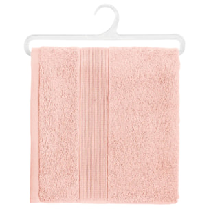 Serviette de toilette "Essentiel" - coton 450 gr/m² - rose 50x90 cm