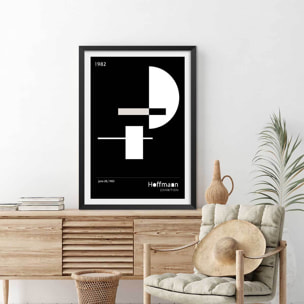 Poster Exposition hoffmann Affiche + cadre en bois - Noir