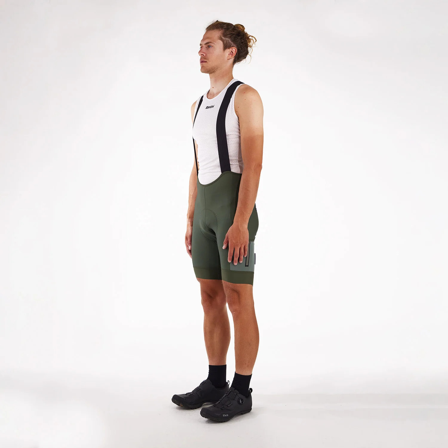 Gravel Men's Bib Shorts - Vert Militaire - Verde Militare