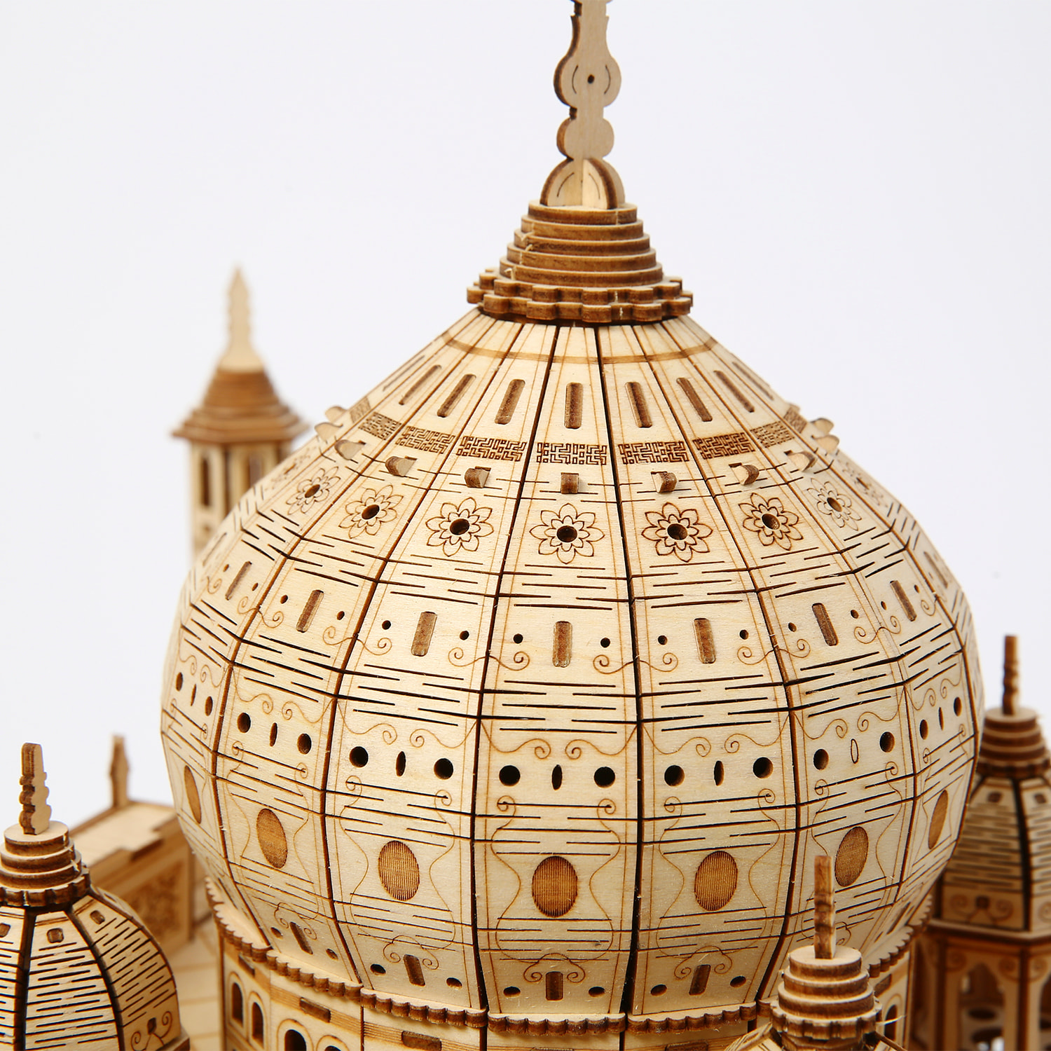 Maqueta de Madera 3D, diseño Taj Mahal. 388 piezas.