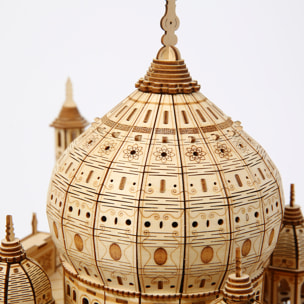 Maqueta de Madera 3D, diseño Taj Mahal. 388 piezas.