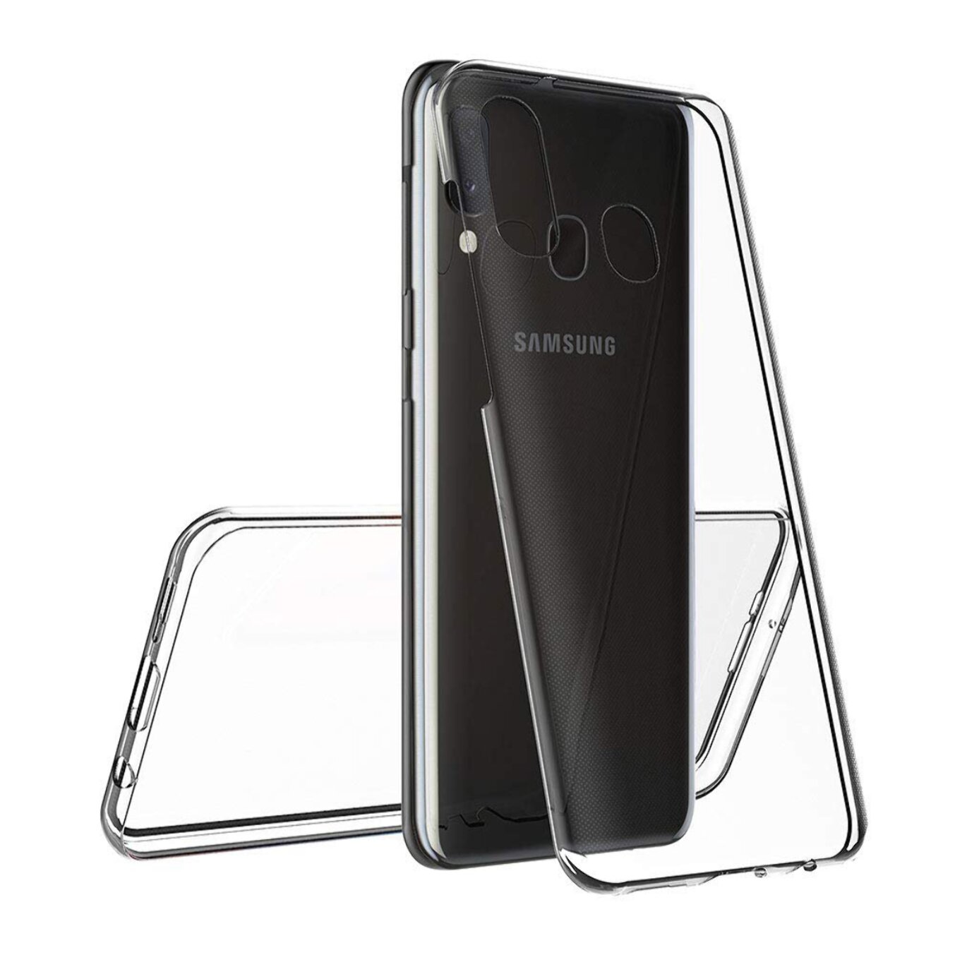 Coque Samsung Galaxy A20e 360° intégrale protection avant arrière silicone transparente