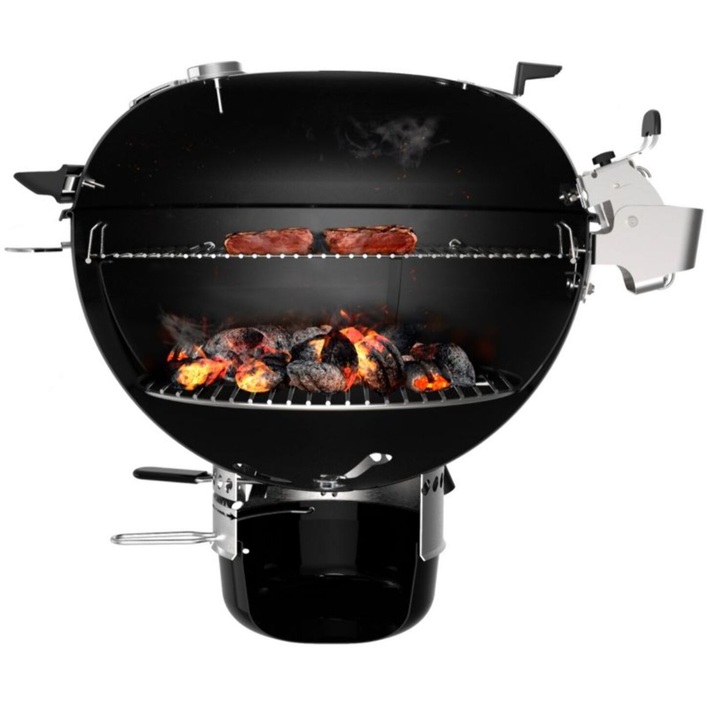 Barbecue charbon WEBER master-touch GBS premium E-5775 black sur pied 57 cm