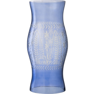 J-Line photophore Tarifa - verre - bleu - small