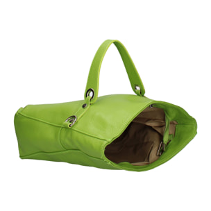 Borsa a spalla convertibile in zaino da donna In Vera pelle Made in Italy 34x21x12 cm