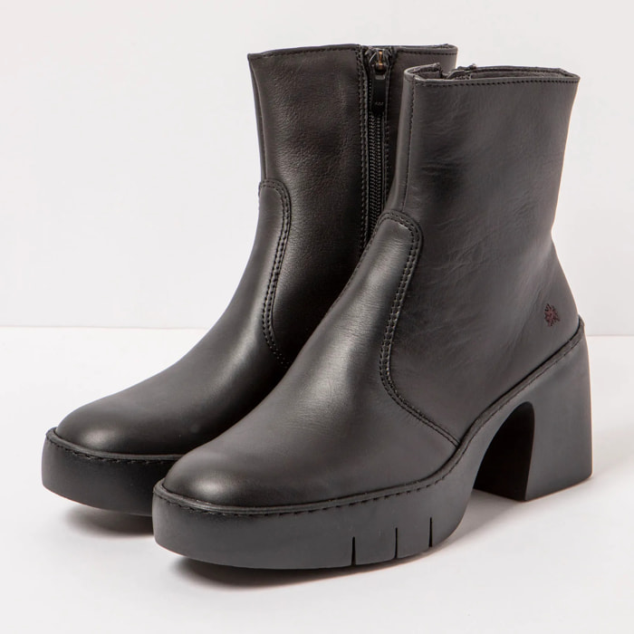 Botines con tacón 1656 NAPPA BLACK/SOFIA color Black