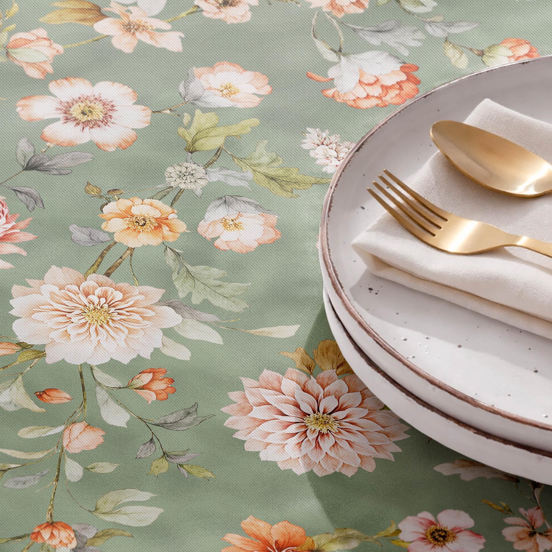 Nappe anti-taches ALIRA FÔRET - en 100 % coton