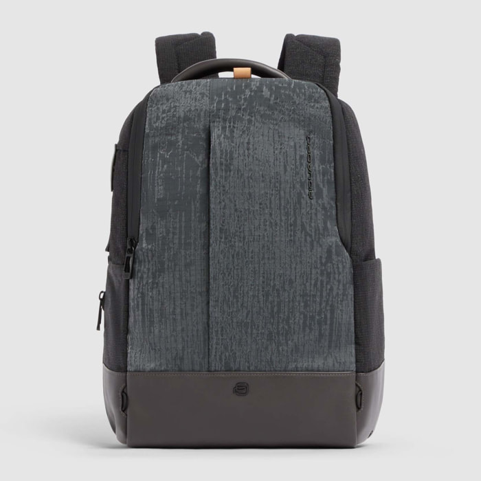 Piquadro Zaino uomo porta pc 14" con porte USB e USB Type C