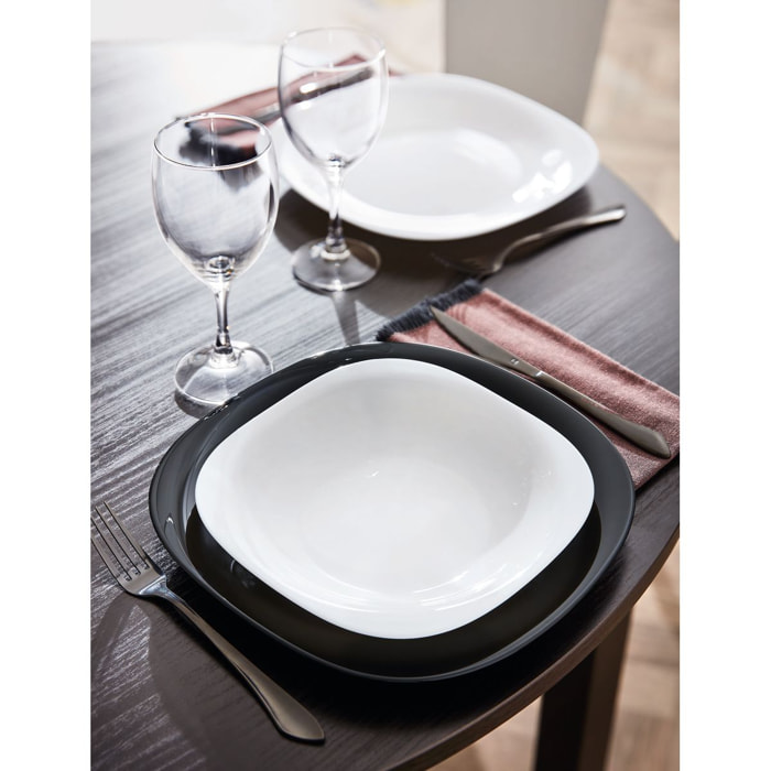 Assiette creuse blanche 22,8 x 21,2 cm Carine - Luminarc