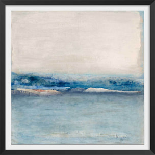 Affiche abstraite ambiance nordique Affiche + cadre en bois - Noir