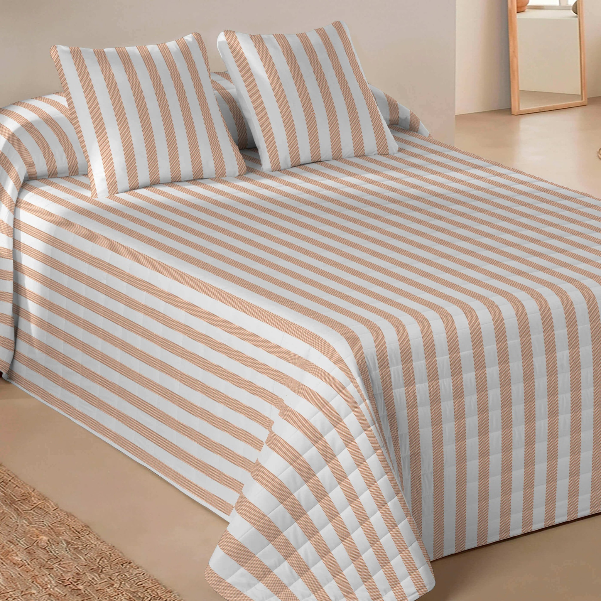 Colcha Bouti Estampada - 2/3 Piezas - 100% Poliéster - Microfibra - 70 gr/m² - Costa Scarlet