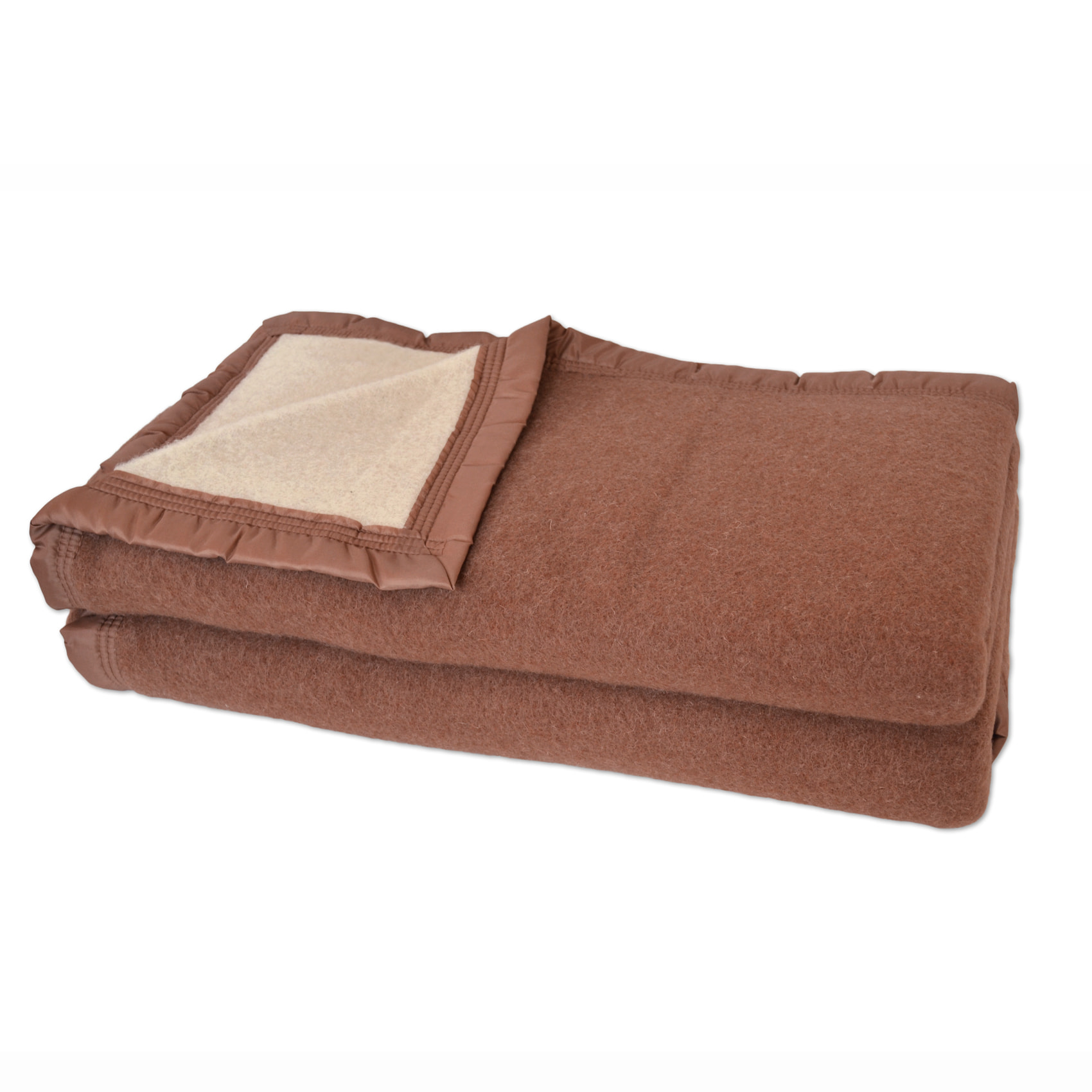 Couverture en 100% pure laine vierge 500g/m² - Beige Chamois