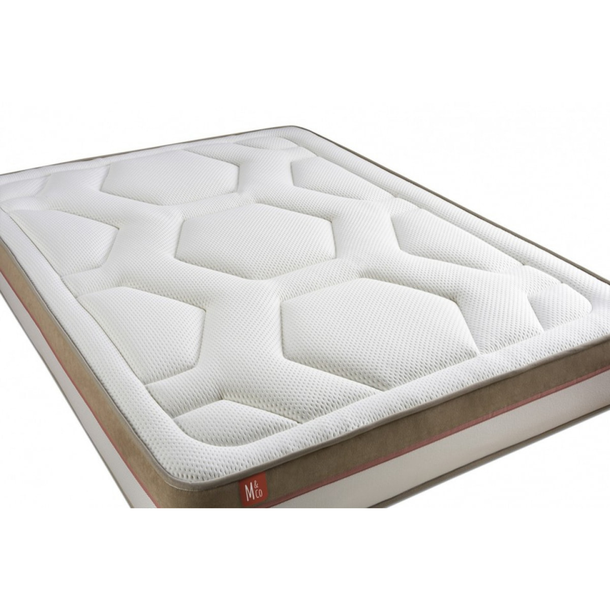 Pack matelas LE COSY - Mémoire de forme - Ep. 30 + sommier kit Blanc