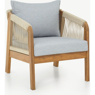 Salon de jardin 4 places en bois FSC - SYMI