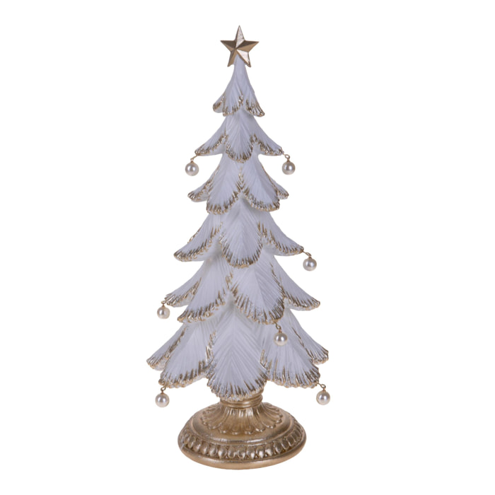 Albero natale con perle - Pezzi 1 - BIANCO - Bianchi Dino SpA