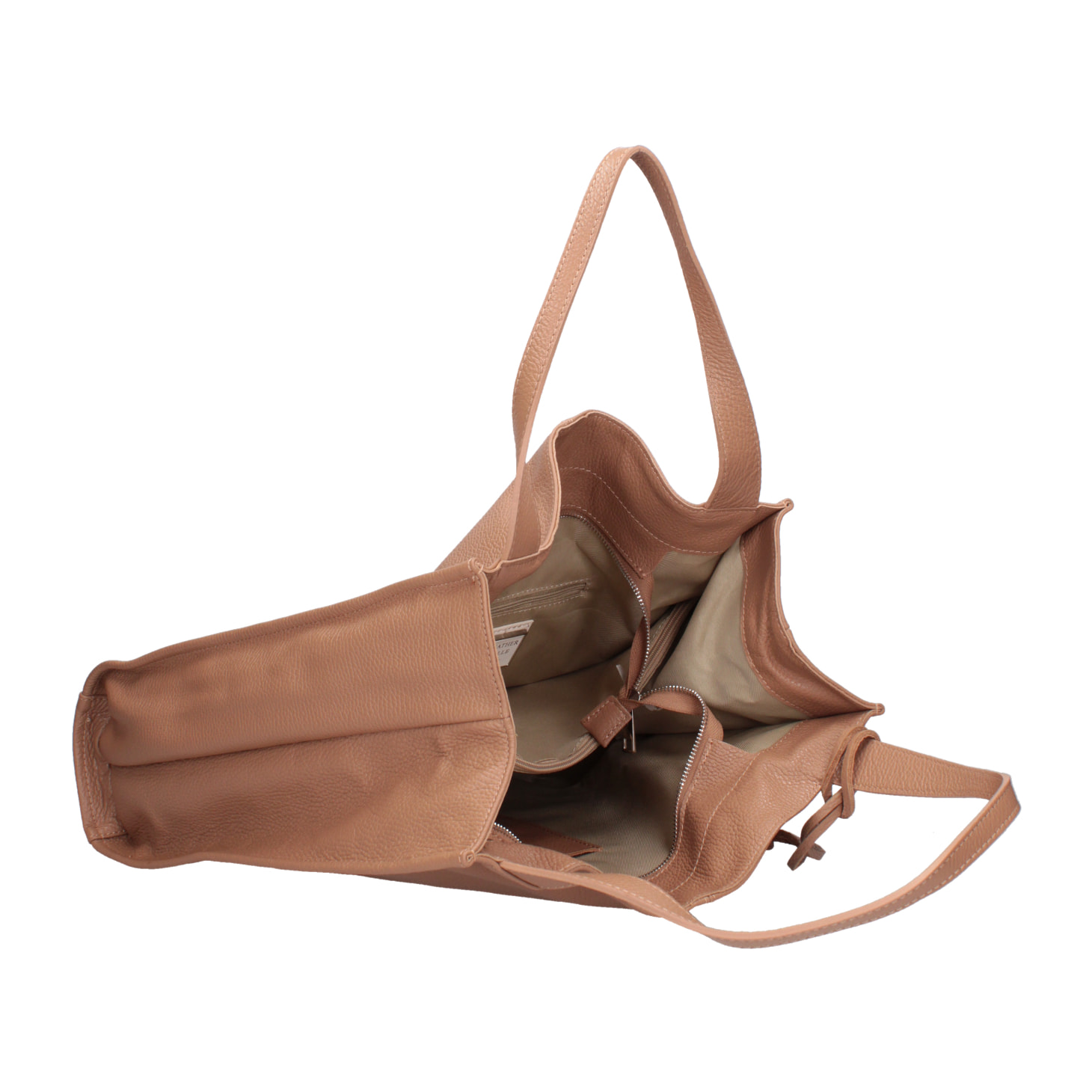 Borsa a spalla da donna - Modello Aelia - Vera pelle - 40.0 x 36.0 x 12.0 cm
