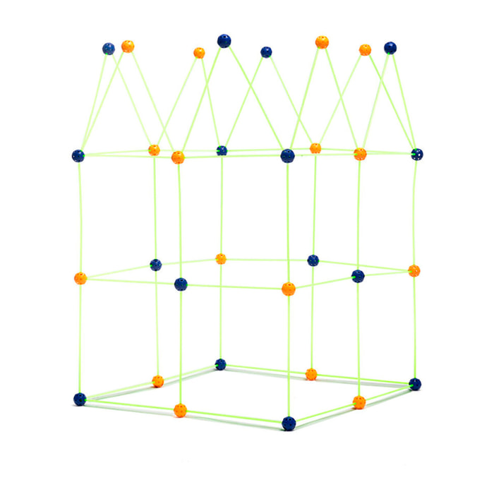 Kit di Costruzione di Fortini per Bambini Archikitt InnovaGoods 85 Pezzi
