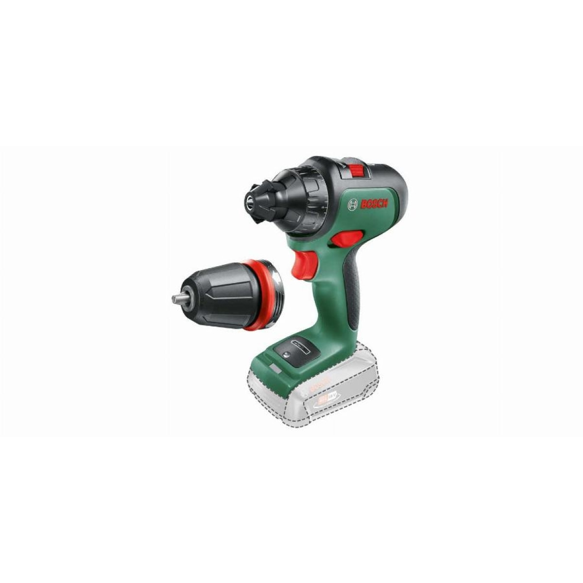 Perceuse-visseuse BOSCH AdvancedDrill 18 + 1 mandrins - sans batterie ni chargeur- 06039B5009