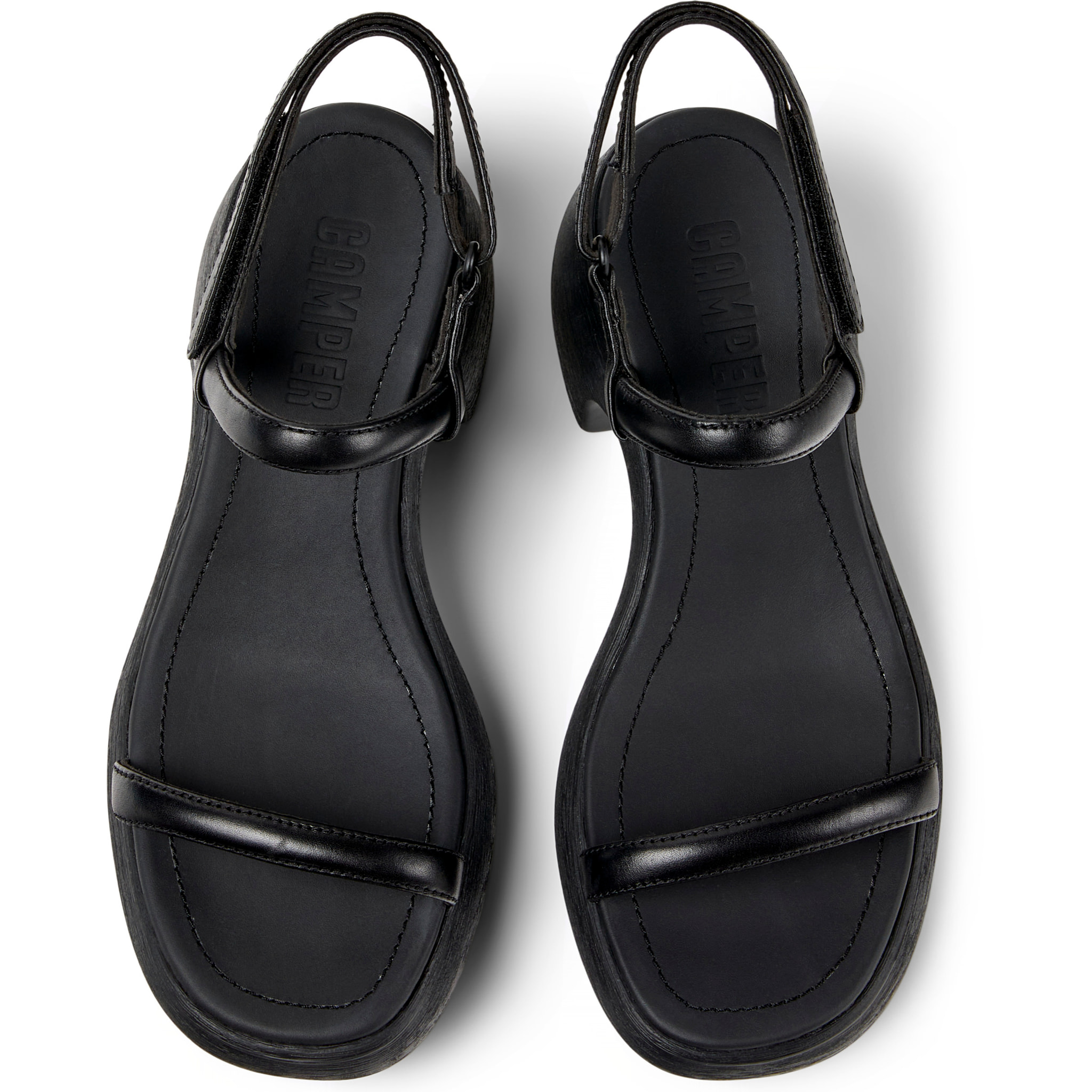 Sandalias - CAMPER Thelma Sandal - Negro - Cuero liso