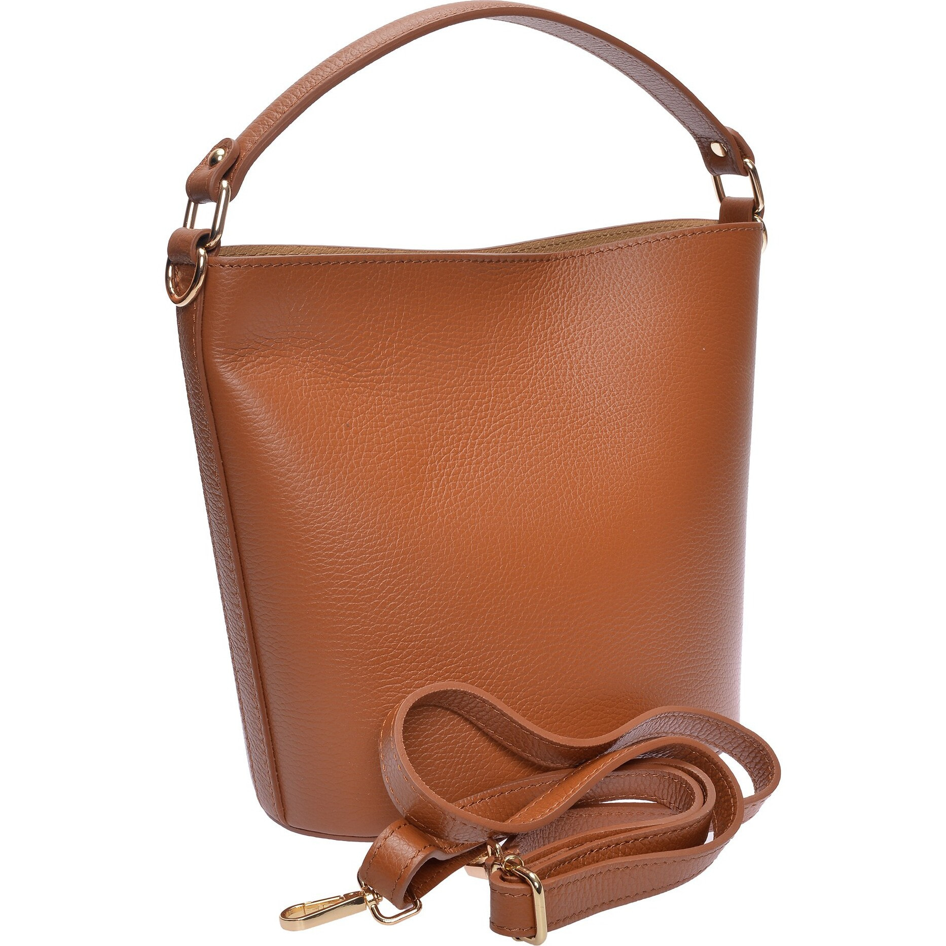 Borsa a mano Anna Luchini Cammello