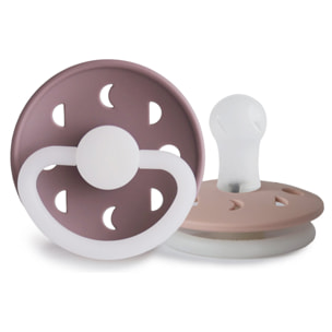 Frigg Pack 2 Chupetes Night Silicona Moon Phase