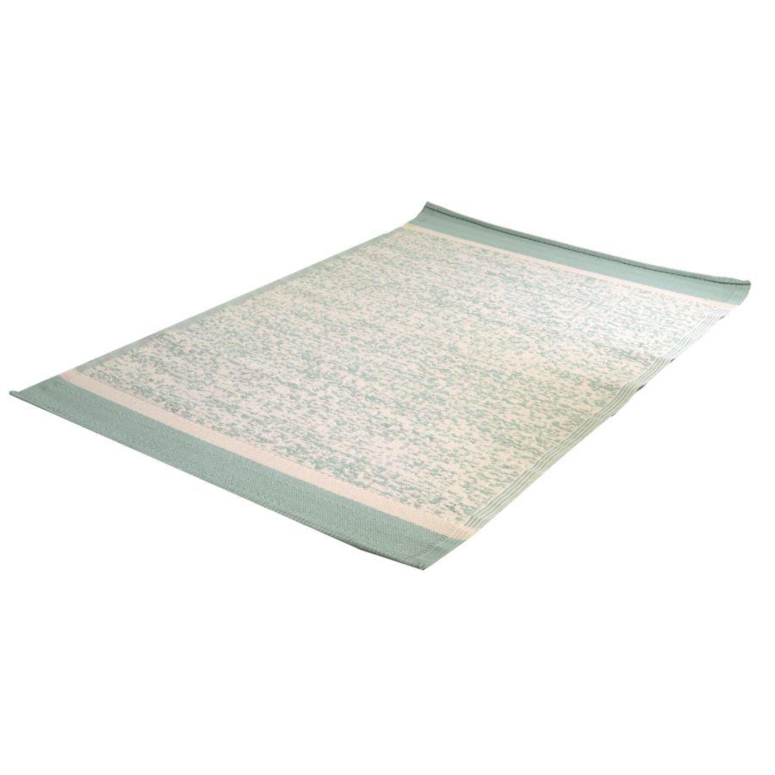 Tappeto Vacchetti in poliestere spigato verde cm60x180x0.6