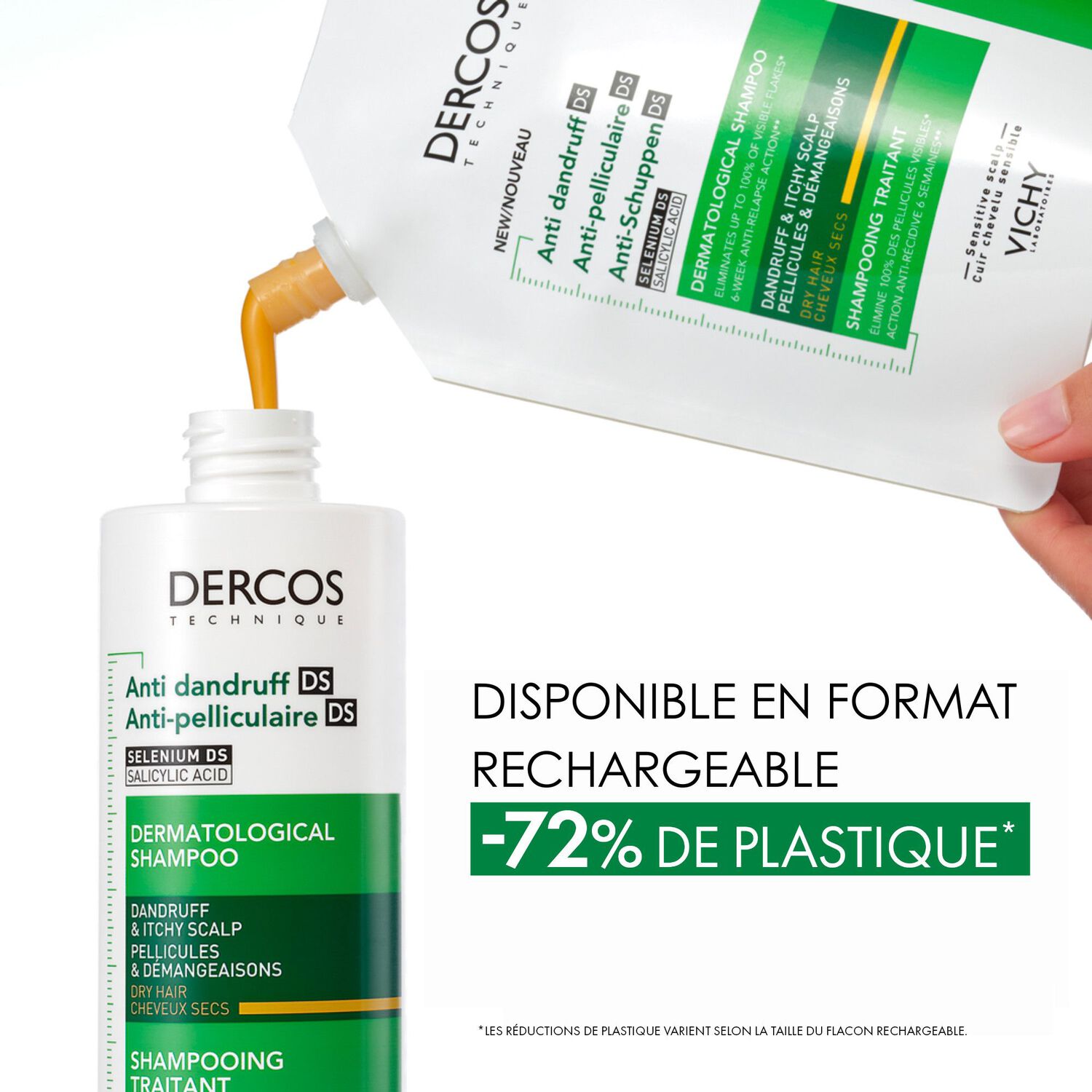 Dercos Technique Anti-Pelliculaire - Shampooing Cheveux Secs 200 ml