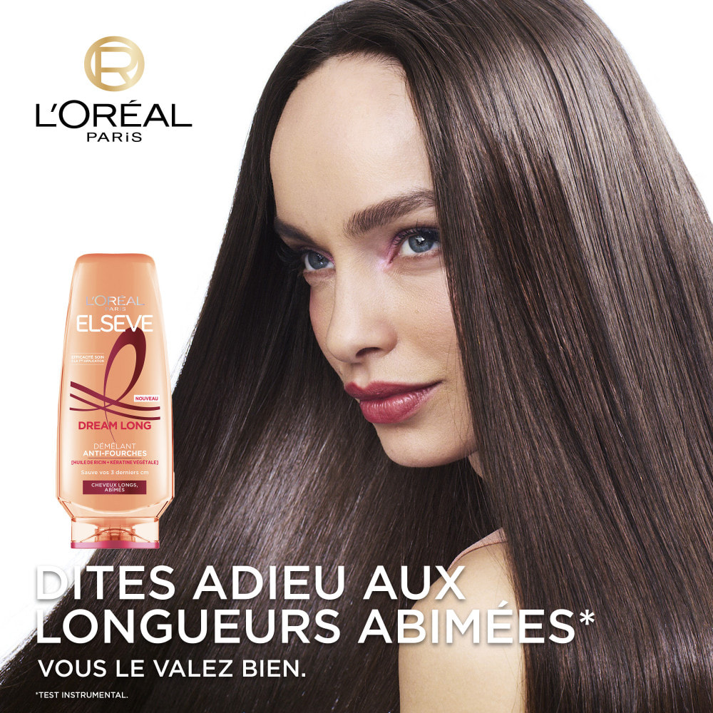 Lot de 6 - L’Oréal Paris Elseve Dream Long Après-Shampooing Démêlant Anti-Fourches 250mL