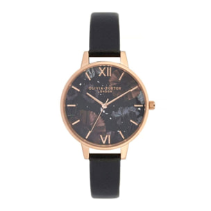 Reloj Olivia Burton OB16GD22 Mujer Analogico Cuarzo con Correa de Cuero