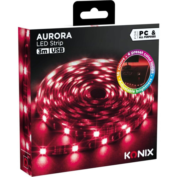 Ruban LED KONIX DRAKKAR AURORA LED STRIP 3M