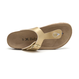 SANDALIA BABUNKERS DORADO