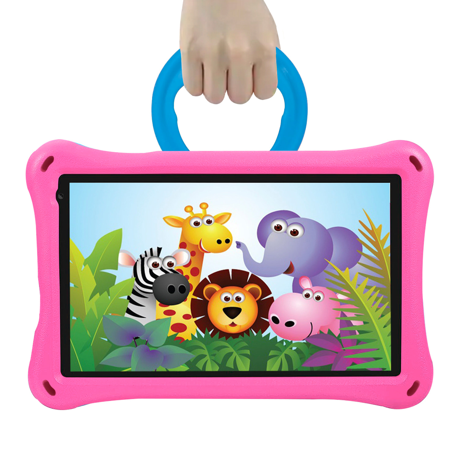 Tablet per bambini WiFi K714. Sistema operativo Android 11. Schermo da 7'' 1024x600px. A133 Quad Core da 1,6 GHz, 2 GB di RAM + 32 GB. Doppia fotocamera.