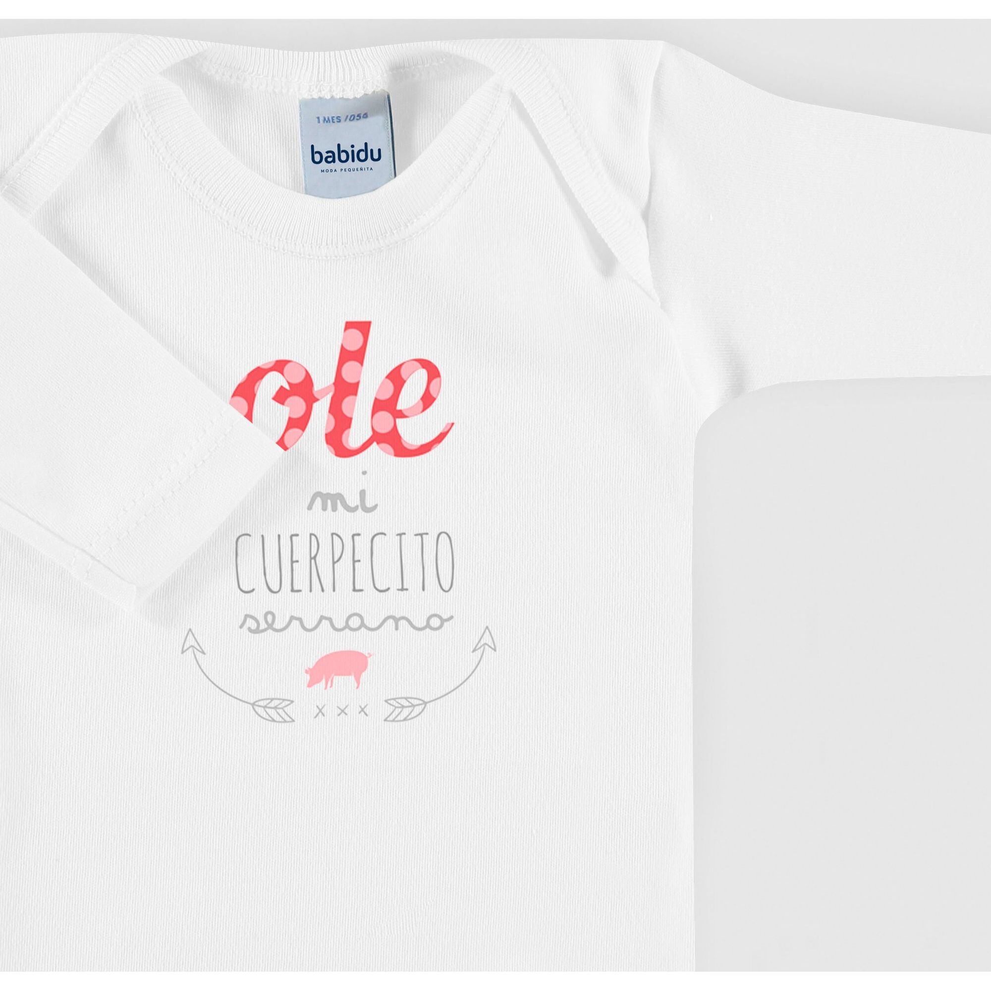 Body bebé manga larga frases americano