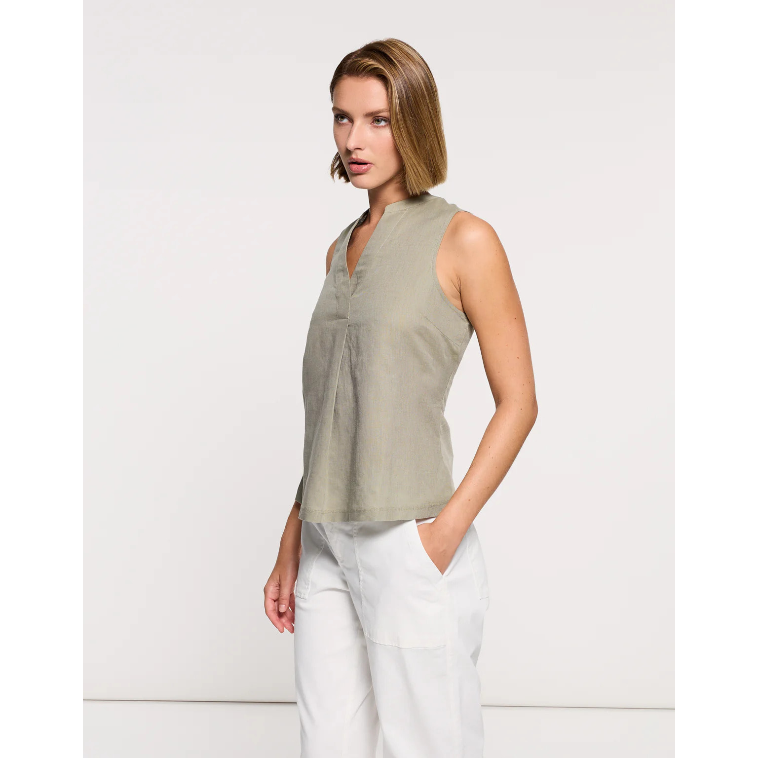 Camisa Tirantes Caqui - Nurita