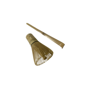 Fouet et Cuillère à Matcha en Bambou